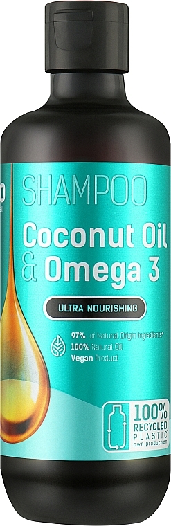 Шампунь для волосся "Coconut Oil & Omega 3" - Bio Naturell Shampoo — фото N1
