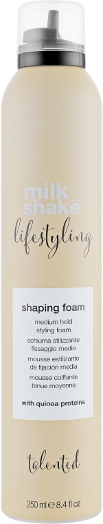 Термозахисна піна для об'єму і моделювання волосся - Milk_Shake Lifestyling Shaping Foam Medium Hold — фото N1