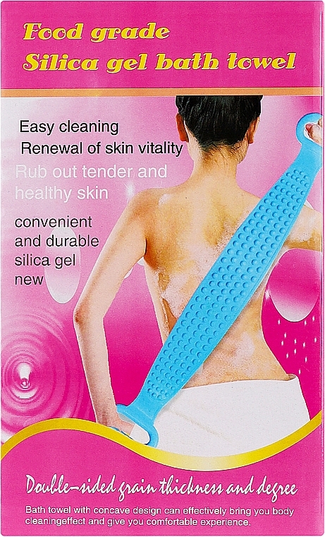 Силіконова масажна мочалка для тіла, зелена - Reclaire — фото N2