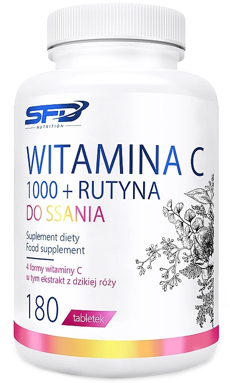 Витаминный комплекс "Vitamin C 1000" - SFD Nutrition Witamina C 1000 + Rutyna Do Ssania — фото N1
