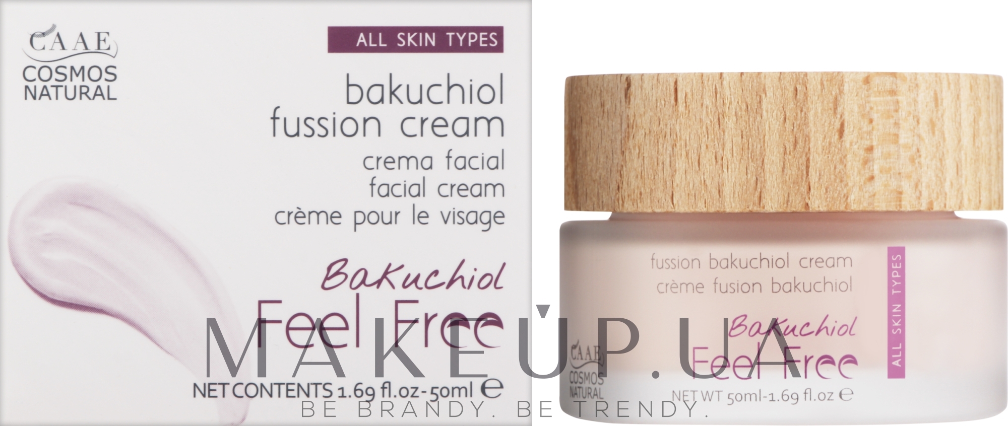 Антивіковий крем для обличчя з бакучіолом - Feel Free Bakuchiol Fusion Cream — фото 50ml