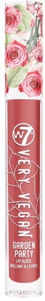 Блеск для губ - W7 Very Vegan Garden Party Lip Gloss — фото Flushed