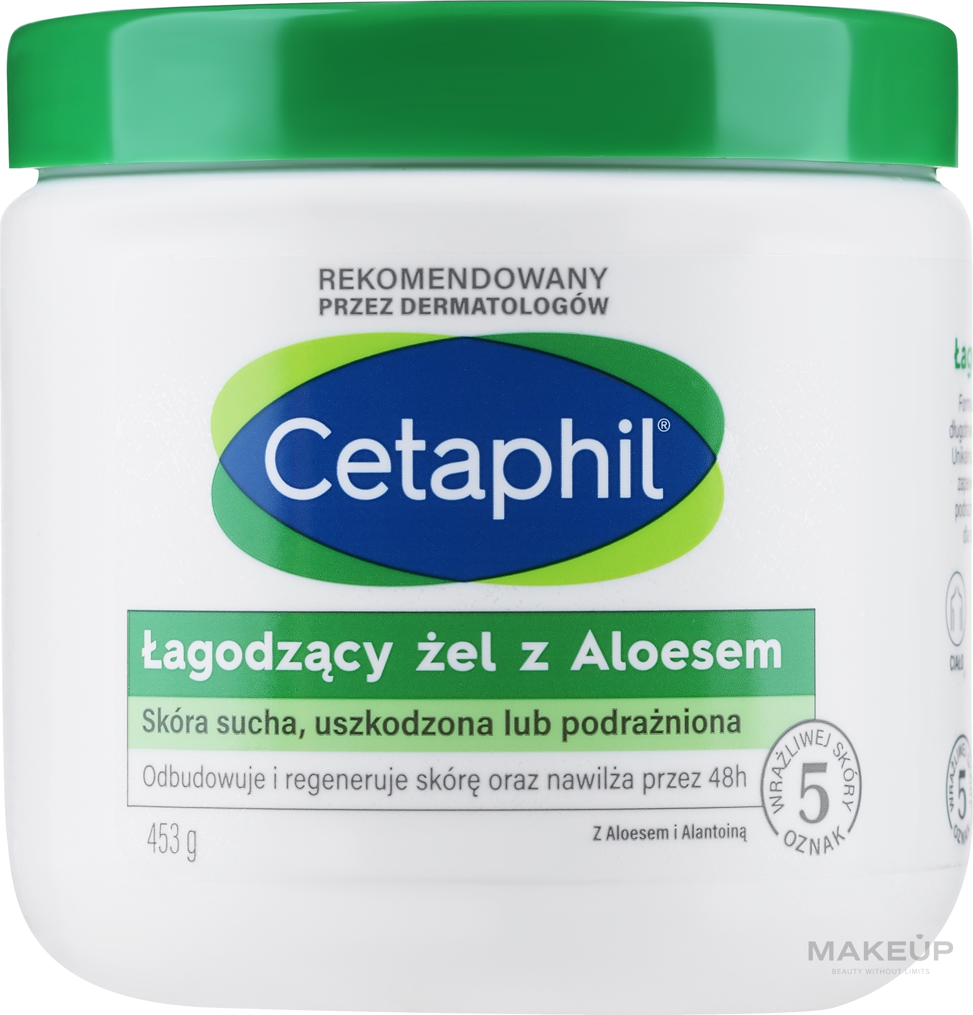 Успокаивающий гель-крем для тела - Cetaphil Soothing Gel Cream With Aloe Vera and Allantoin — фото 453g