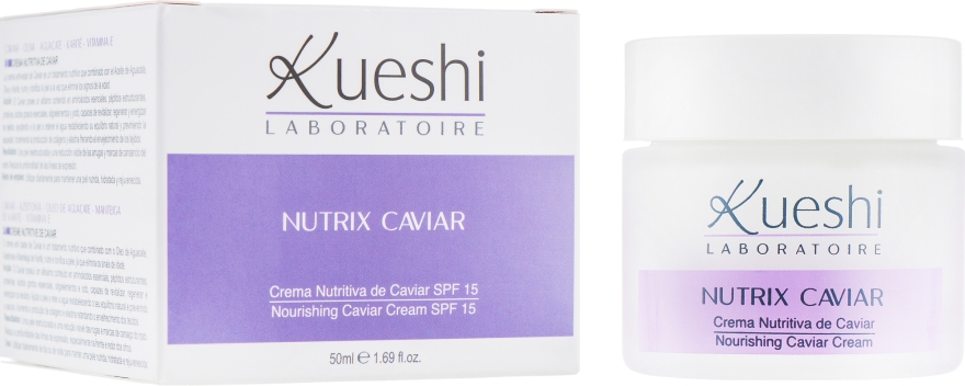 Крем живильний з екстрактом чорної ікри - Kueshi Nutrix Caviar Crema Nutritiva Caviar Spf 15 — фото N1