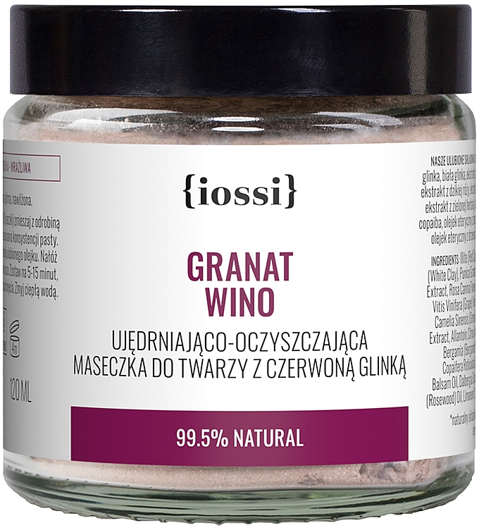 Маска для обличчя "Гранат і вино" - Iossi Face Mask — фото N1
