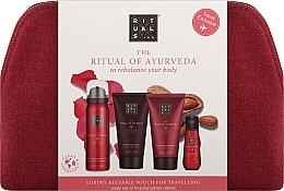 Духи, Парфюмерия, косметика Набор - Rituals The Ritual of Ayurveda Hair & Body Gift Set (shmp/70ml + cond/70ml + sh/gel/50ml + b/oil/30ml + bag)