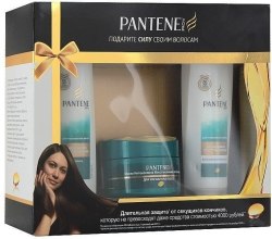 Духи, Парфюмерия, косметика Набор "Интенсивное восстановление" - Pantene Pro-V Repair and Protect (shm/250ml + cond/200ml + mask/200ml)