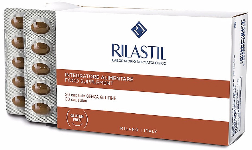 Харчова добавка у капсулах - Rilastil Sun System Oral Food Supplement Capsules — фото N1