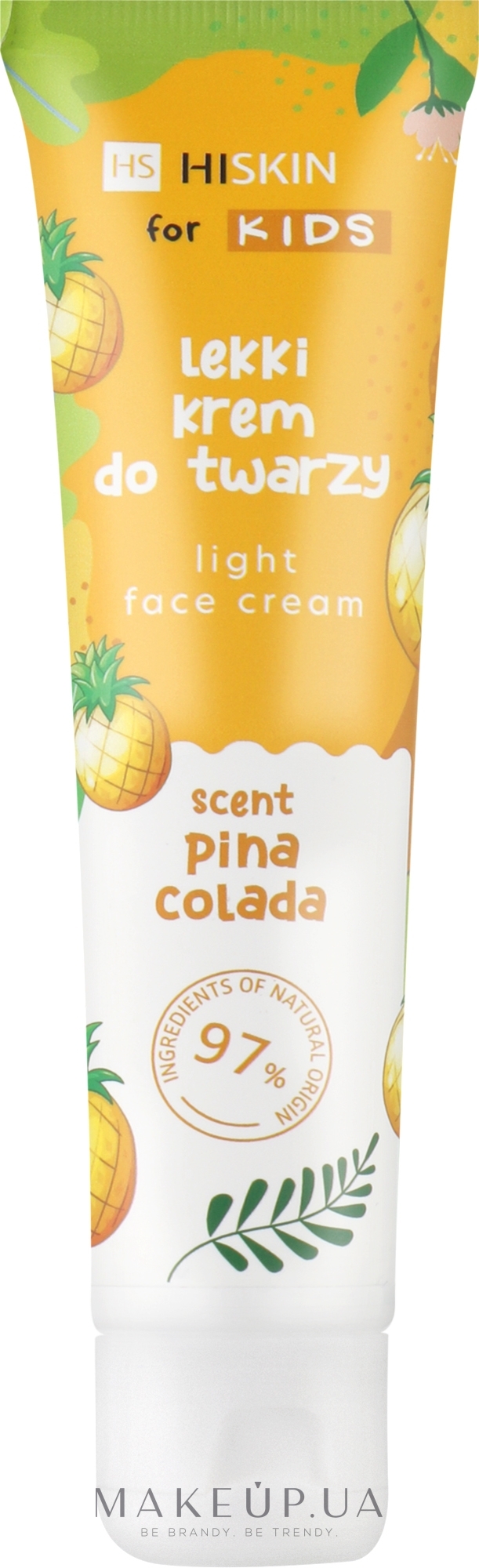 Увлажняющий крем для лица с ароматом пинаколады - HiSkin Kids Nourishing Face Cream — фото 60ml