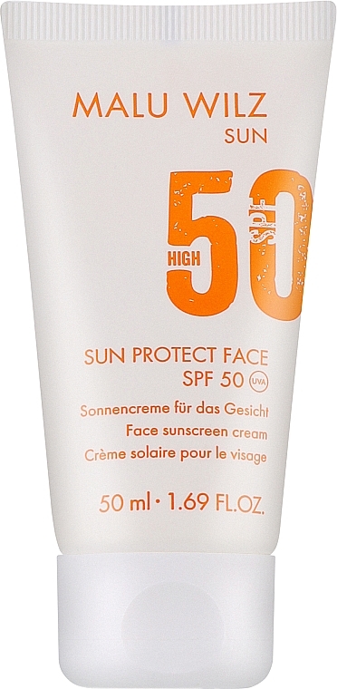Солнцезащитный крем для лица с SPF 50 - Malu Wilz Sun Protect Face SPF 50 — фото N1