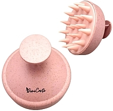 Щетка-массажер для кожи головы, пастельно-розовая - Deni Carte — фото N1