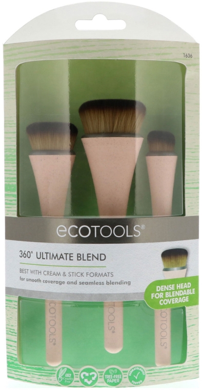 Набор кистей, 3шт - EcoTools 360 Ultimate Blend Kit — фото N1
