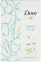 Духи, Парфюмерия, косметика Набор - Dove Radiantly Refreshing Gift Set (deo/150ml + sh/gel/250ml)