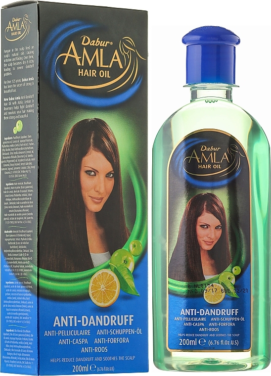 УЦЕНКА Масло для волос с лимоном от перхоти - Dabur Amla Hair Oil * — фото N4