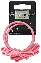 Парфумерія, косметика Резинки для волосся, 413009, рожеві - Glamour