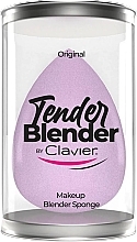 Спонж для макіяжу, бузковий - Clavier Tender Blender Super Soft — фото N1
