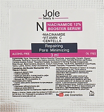 Парфумерія, косметика Сироватка-бустер з ніацинамідом 12% і вітаміном С - Jole Niacinamide N12 Intensive Booster Serum (пробник)
