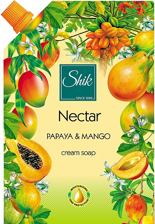 Гель-мыло жидкое "Папайя и манго", дой-пак - Шик Nectar