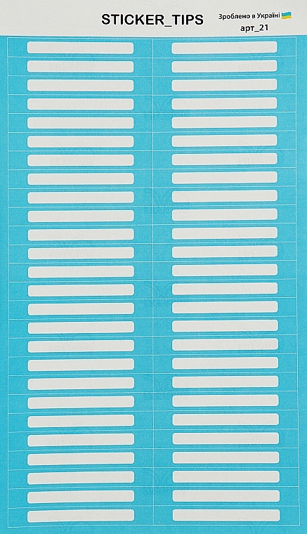 Наклейки на типсы, голубые - Sticker Tips  — фото N1