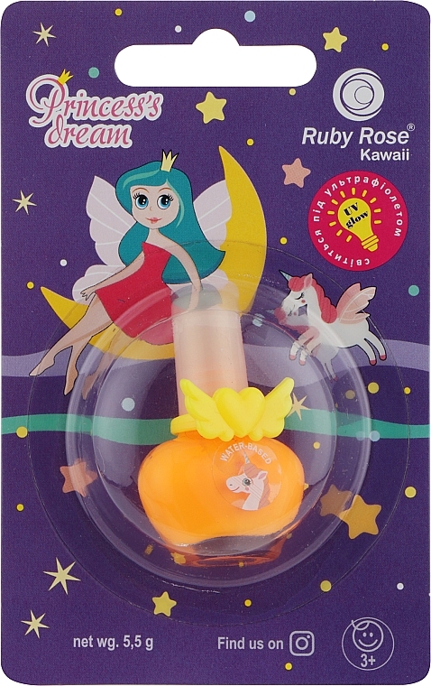 Флуорисцентный лак для ногтей на водной основе - Ruby Rose  — фото N2