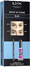 Духи, Парфюмерия, косметика Набор - NYX Professional Makeup Brow At Home (glue/5g + tint/pen/1ml)