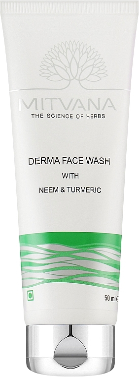 Средство для умывания с нимом и куркумой - Mitvana Derma Face Wash With Neem And Turmeric  — фото N1