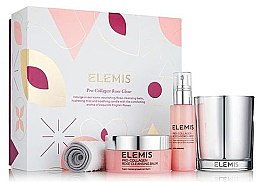 Духи, Парфюмерия, косметика Набор - Elemis Pro-Collagen Rose Glow Set (f/balm/105g + serum/50ml + candle/210g + towel)