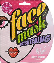 Відбілювальна маска для обличчя, з екстрактом рисових висівок - Bling Pop Rice Bran Brightening Mask — фото N1