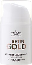 Лифтинг-крем для кожи вокруг глаз - Farmona Professional Retin Gold Lifting & Illuminating Eye Cream — фото N2