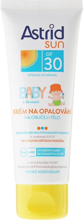 Детский солнцезащитный крем - Astrid Sun Baby Cream SPF 30 — фото N1