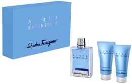 Парфумерія, косметика Salvatore Ferragamo Acqua Essenziale - Набір (edt/50ml + sh/gel/50ml + ash/lot/50ml)