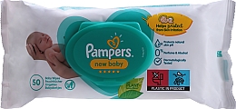 Парфумерія, косметика Дитячі вологі серветки, 50 шт. - Pampers Sensitive New Baby