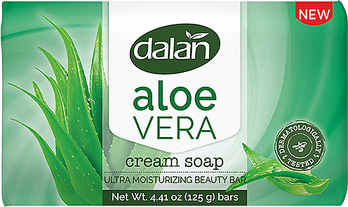 Туалетне мило "Алое вера" - Dalan Cream Soap — фото N1