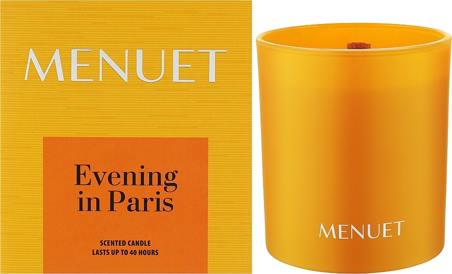 Ароматична свічка «Evening in Paris» - Menuet Scented Candle — фото N2