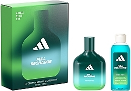 Adidas Vibes Full Recharge - Набор (edp/100ml + sh/gel/100ml) — фото N1