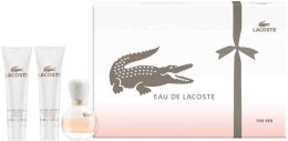 Парфумерія, косметика Eau De Lacoste Lacoste Pour Femme - Набір (edp/50ml + b/l/50ml + sh/g/50ml)