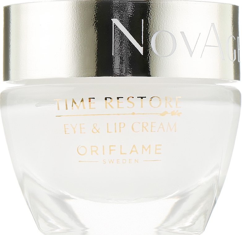 Омолоджувальний крем для контурів очей та губ - Oriflame NovAge Time Restore Eye & Lip Cream — фото N2