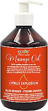 Парфумерія, косметика Масажна олія "Цитрусовий вибух" - Eco U Citrus Explosion Massage Oil