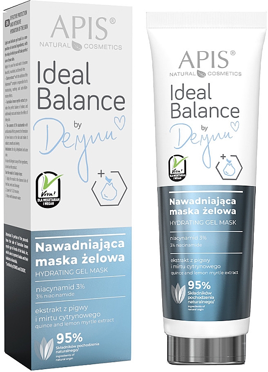 Увлажняющая гелевая маска для лица - APIS Professional Ideal Balance By Deynn Hydrating Gel Mask — фото N1