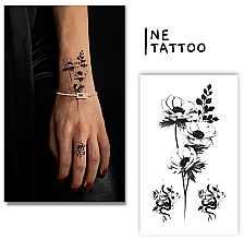 Временные тату "Нежный цветок и маленькая змейка" - Ne Tattoo — фото N1