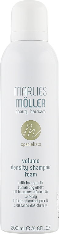 Шампунь-пена для стимуляции роста и увеличения объема волос - Marlies Moller Volume Density Shampoo Foam — фото N1