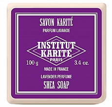 Набір - Institut Karite Shea Soap Trio Rose, Lavender and Cherry Blossom (soap/100g + soap/100g + soap/100g) — фото N3