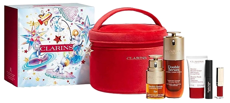 Набір, 6 продуктів - Clarins Double Serum Iconic Collection Gift Set — фото N1