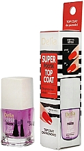 Парфумерія, косметика Закріплювач для лаку з ефектом мега-блиску - Delia Super Gloss Top Coat