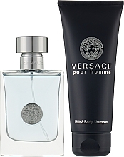 Versace Pour Homme - Набор (edt 50ml + sh 100ml) — фото N3