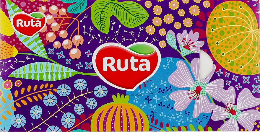 Косметические салфетки 150 шт., цветы и ягоды - Ruta — фото N1