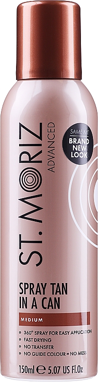 Спрей для автозасмаги - St. Moriz Advanced Gradual Spray Tan In A Can Medium — фото N1