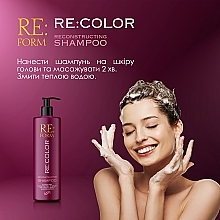 Реконструювальний шампунь для відновлення фарбованого волосся "Збереження кольору" - Re:form Re:color Reconstructing Shampoo — фото N6
