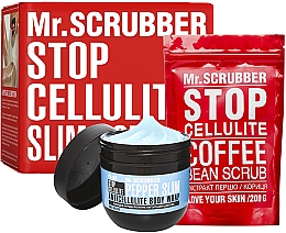 Духи, Парфюмерия, косметика Набор - Mr.Scrubber Stop Cellulite Cold Pepper Slim (cr/cold/250g + scrub/200g)