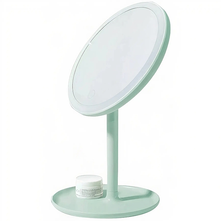 Зеркало для макияжа, зеленое - Xiaomi Doco Daylight Mirror HZJ001 USB Green — фото N3